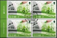 (2016) MiNr. 2205 - O - 4-bl - Isle of Man - EUROPA Think green