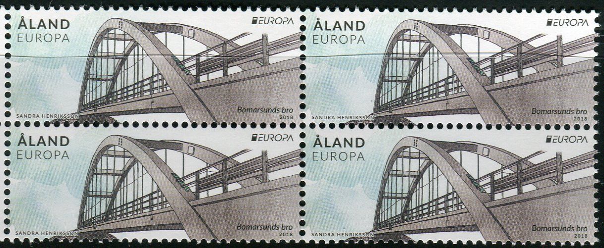 (2018) MiNr.  ** - Aland - 4-bl - EUROPA mosty 