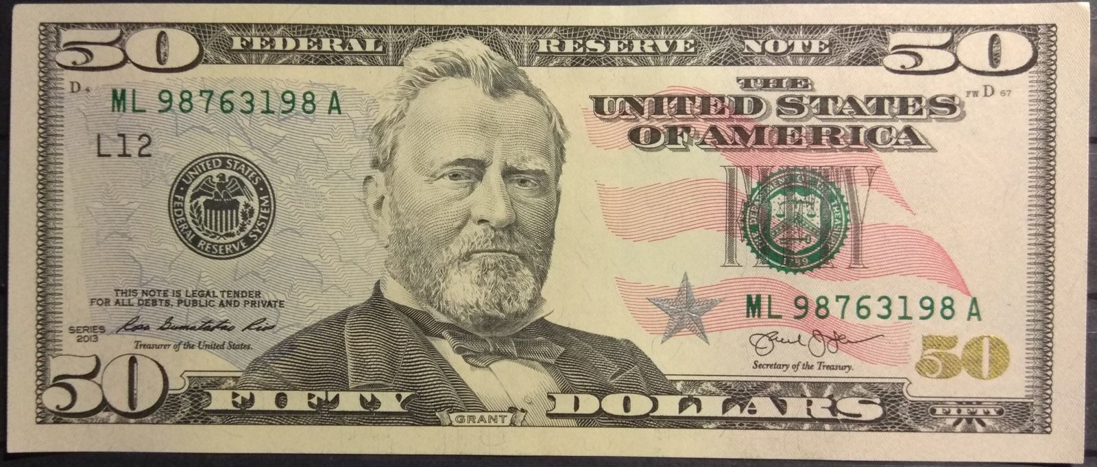 USA - P 542 - 50 dollars - 2013 série - UNC