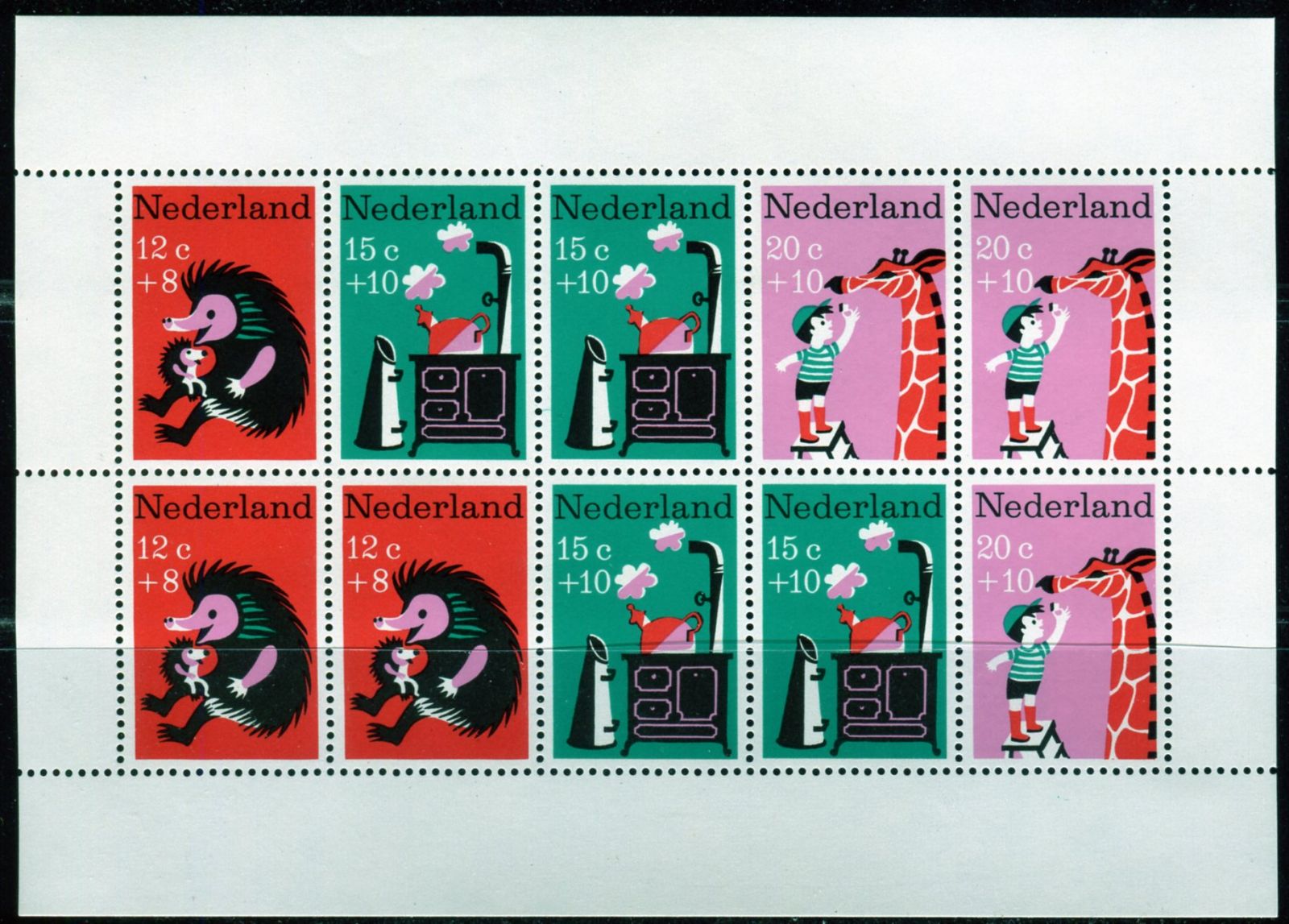 (1967) MiNr. 888 - 890 ** - Netherlands - "Voor het Kind": children's songs - 3  MiNr. 888, 4  MiNr. 889 and 3  MiNr. 890