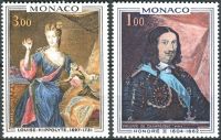 (1969) MiNr. 946 - 947 ** - Monako - Obrazy z knížecího paláce (III)