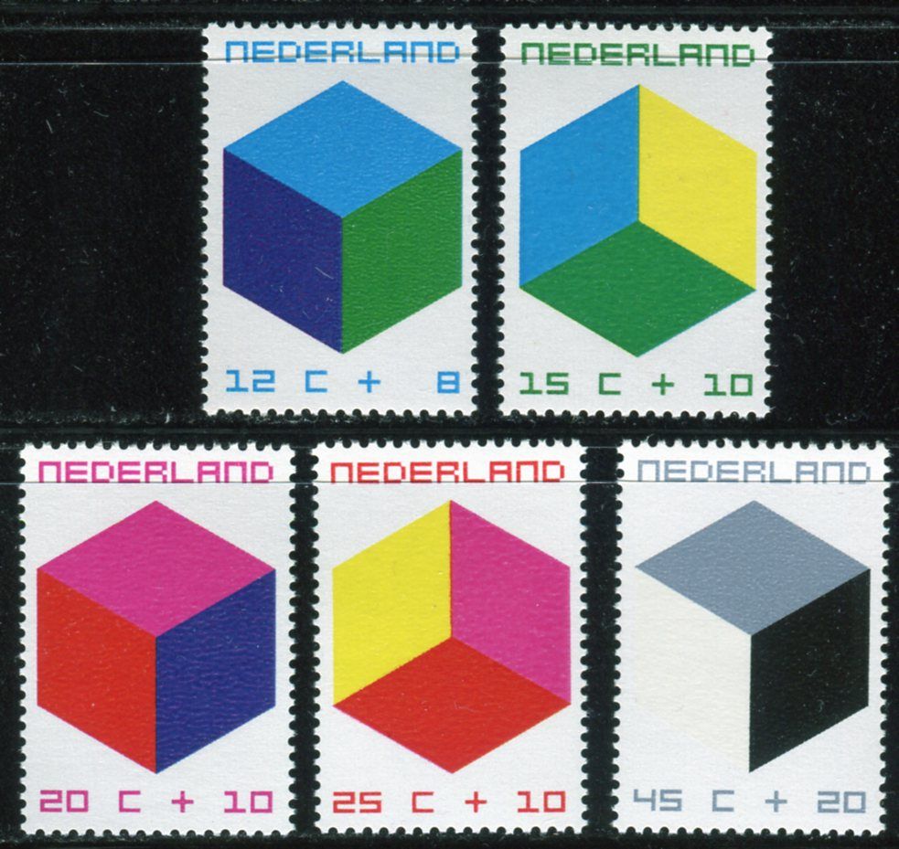 Nederland post (1970) MiNr. 951 - 955 ** - Nizozemsko - "Mít dítě": barevné kostky