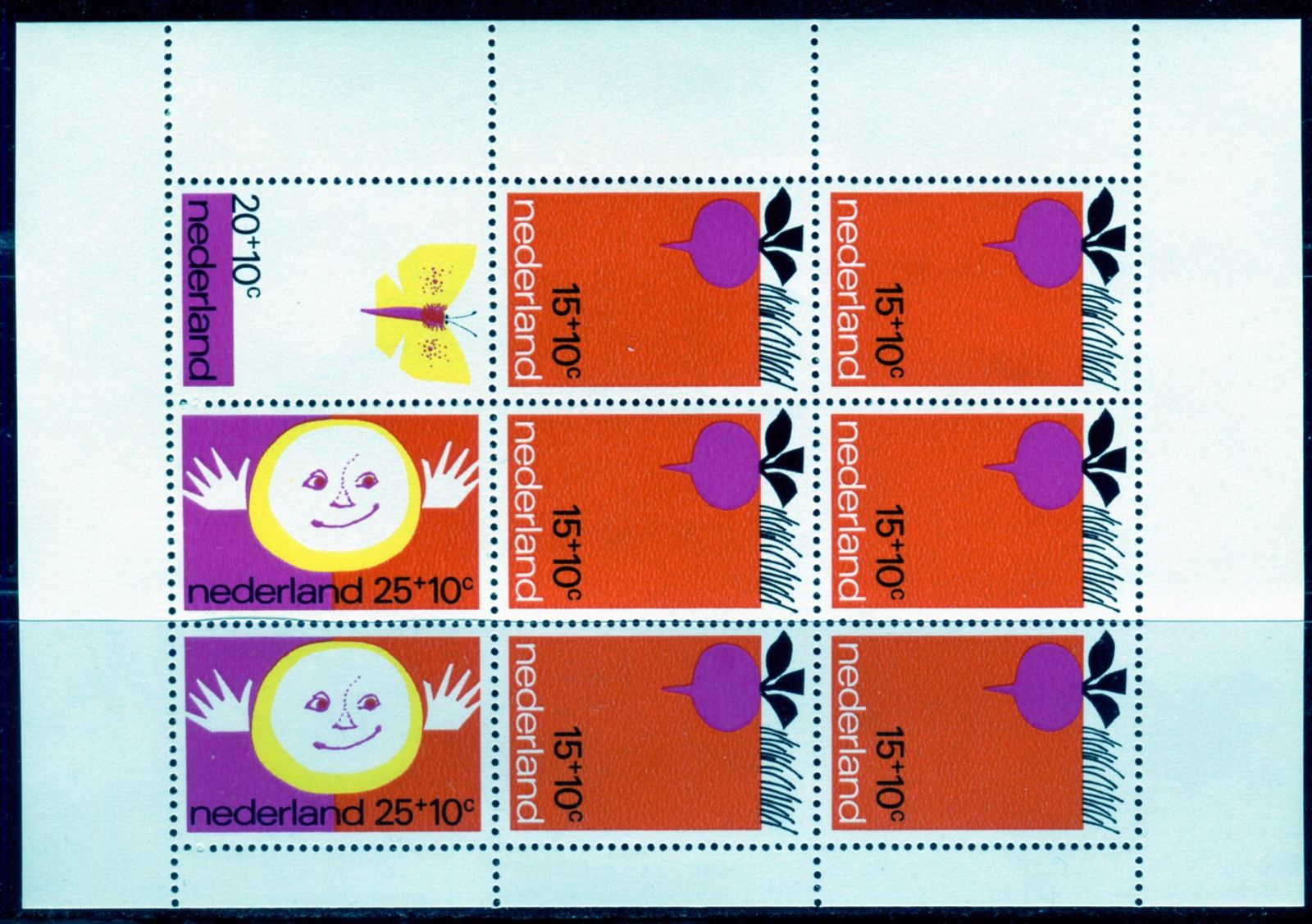 (1971) MiNr. 969 - 973 ** - Nizozemsko - BLOCK 10  - "Mít dítě"