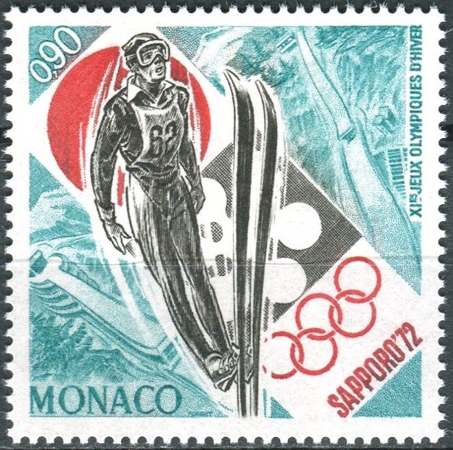 (1972) MiNr. 1037 ** - Monako - Zimní olympijské hry, Sapporo
