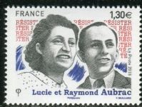 (2018) MiNr. 7016 ** - Francie - Lucie a Raymond Aubrac