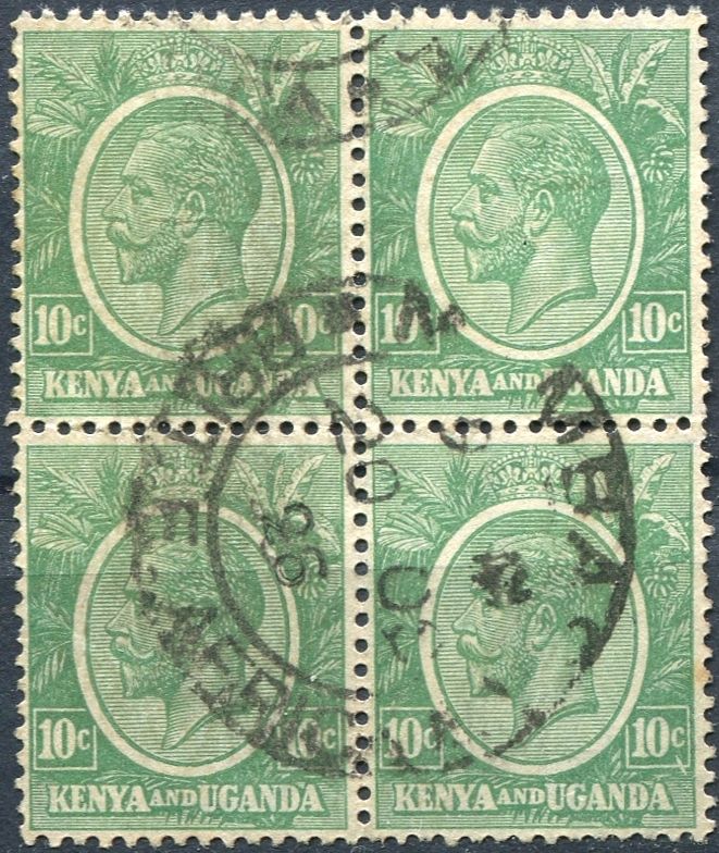 (1922) Gi. 79 / MiNr. 3 - O - 4-bl - Keňa a Uganda - král Jiří V.