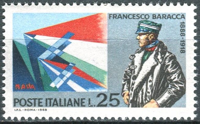 (1968) MiNr. 1276 ** - Itálie - 50. výročí úmrtí Francesca Baracky