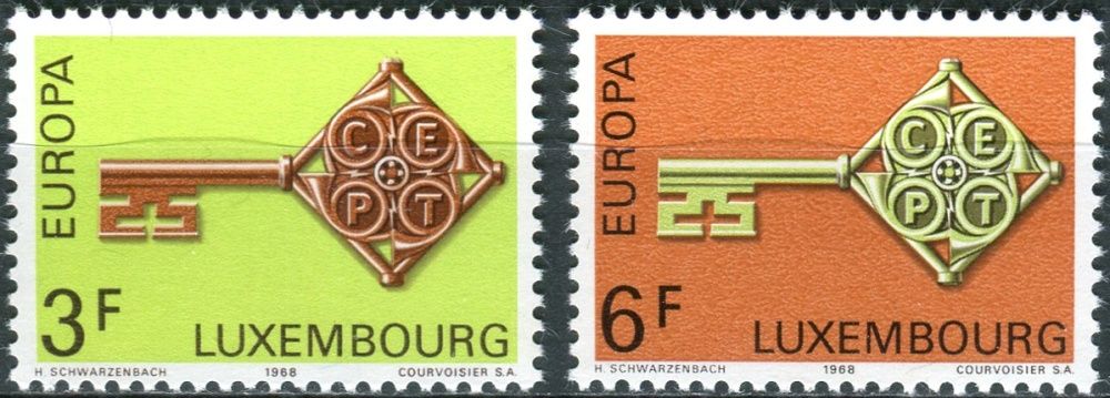 (1968) MiNr. 771 - 772 ** - Lucembursko - Europa