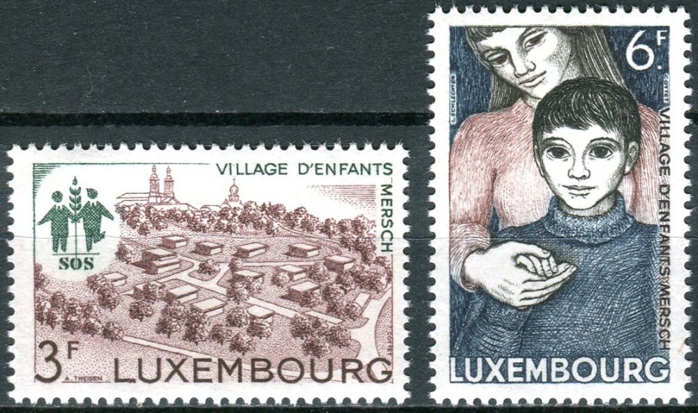 (1968) MiNr. 775 - 776 ** - Lucembursko - SOS dětská vesnička Mersch