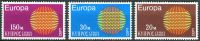 (1970) MiNr. 332 - 334 ** - Kypr (řecký) - Europa