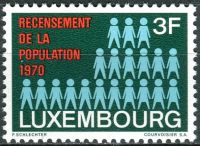 (1970) MiNr. 811 - ** - Lucembursko - sčítání lidu