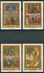 (1971) MiNr. 820 - 823 - ** - Lucembursko - Kultura: Středověk v rukopisech Abbey Echternach