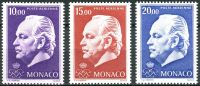 (1974) MiNr. 1160 - 1162 ** - Monako - Kníže Rainier III