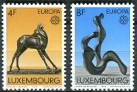 (1974) MiNr. 882 - 883 - ** - Lucembursko - Europa: sochy