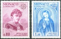 (1975) MiNr. 1167 - 1168 ** - Monako - Europa: obrazy