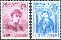 (1975) MiNr. 1167 - 1168 ** - Monako - Europa: obrazy