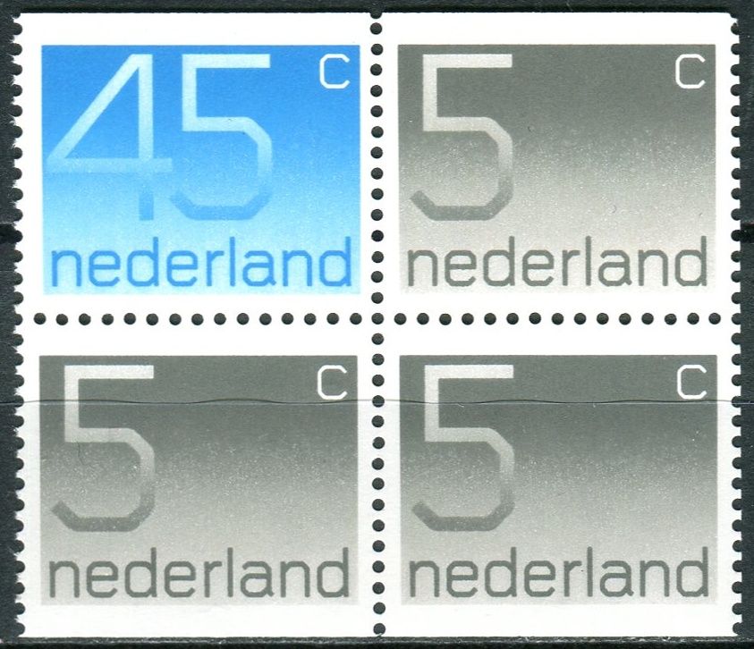 Nederland post (1976) MiNr. 1065 + 1069 ** - Nizozemsko - 4-bl - číslo