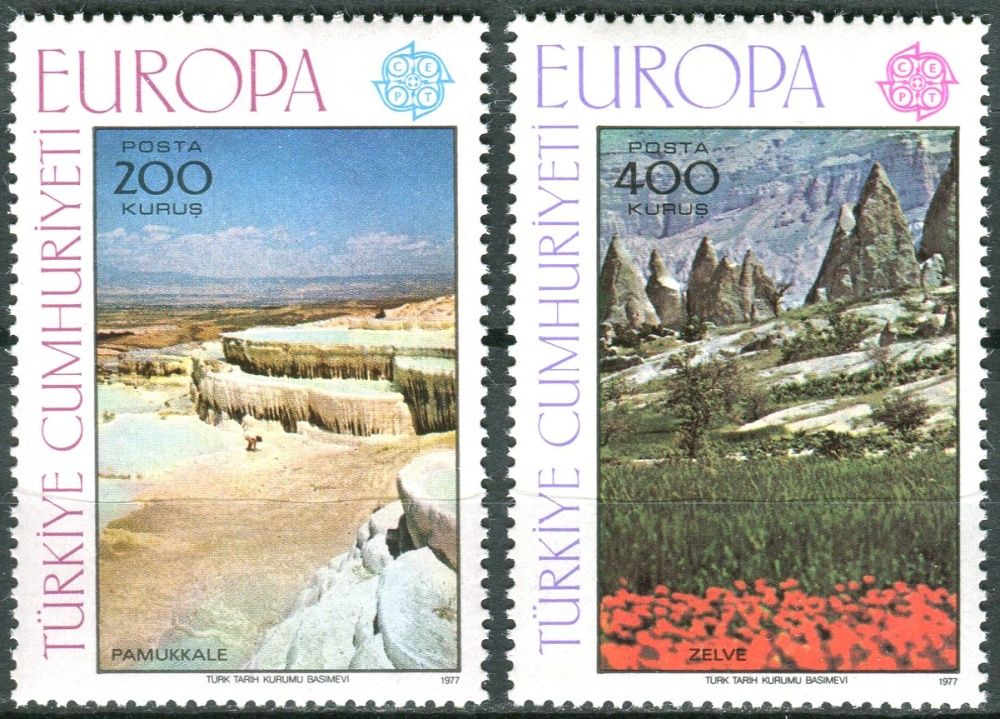 (1977) MiNr. 2415 - 2416 ** - Turecko - Europa: krajiny