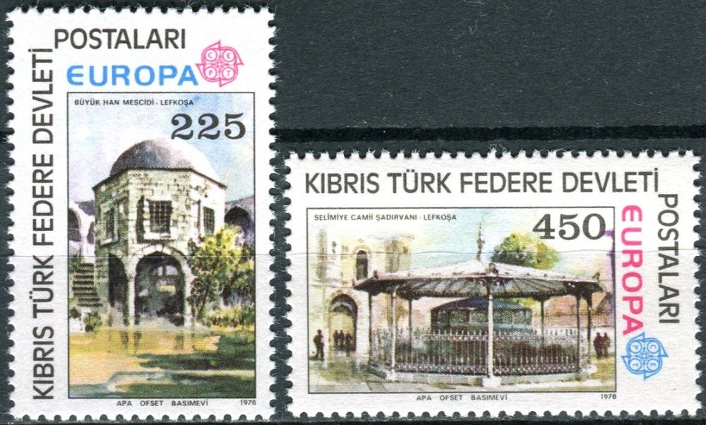 (1978) MiNr. 55 - 56 ** - Severní Kypr (turecký) - Europa: památky