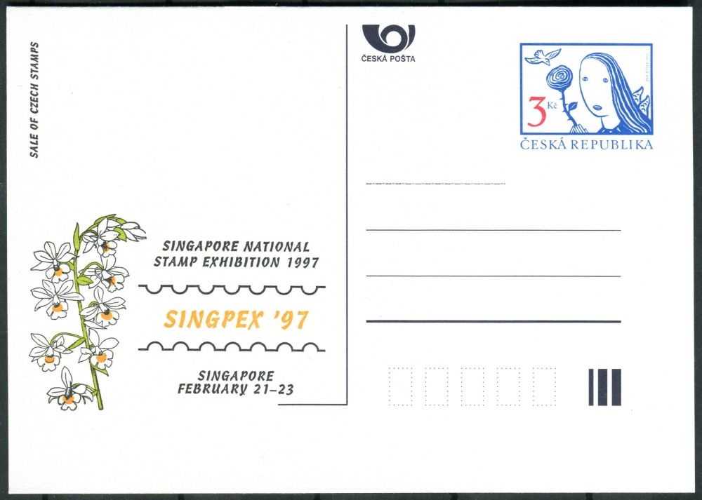 Česká pošta (1997) CDV 14 ** - P 21 - Singpex 97