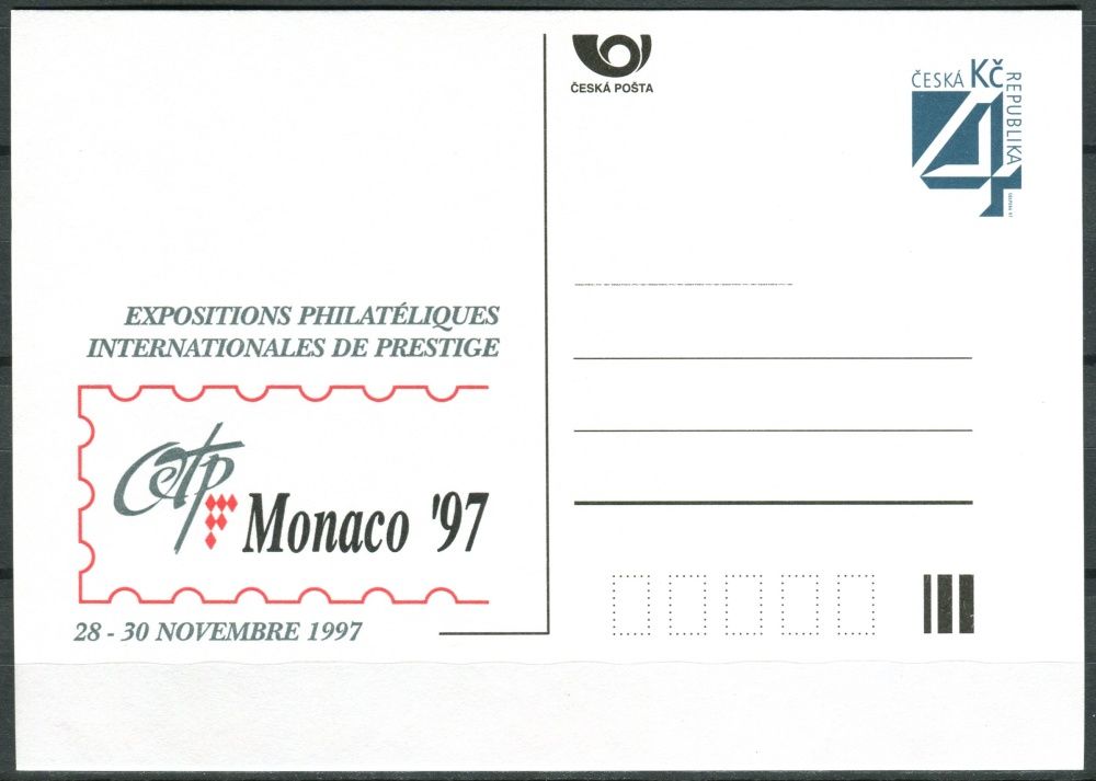 Česká pošta (1997) CDV 22 ** - P 29 - Monaco