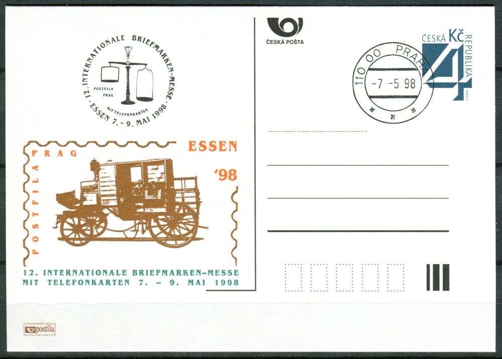 (1998) CDV 22 O - P 31 - Essen - razítko + kašet