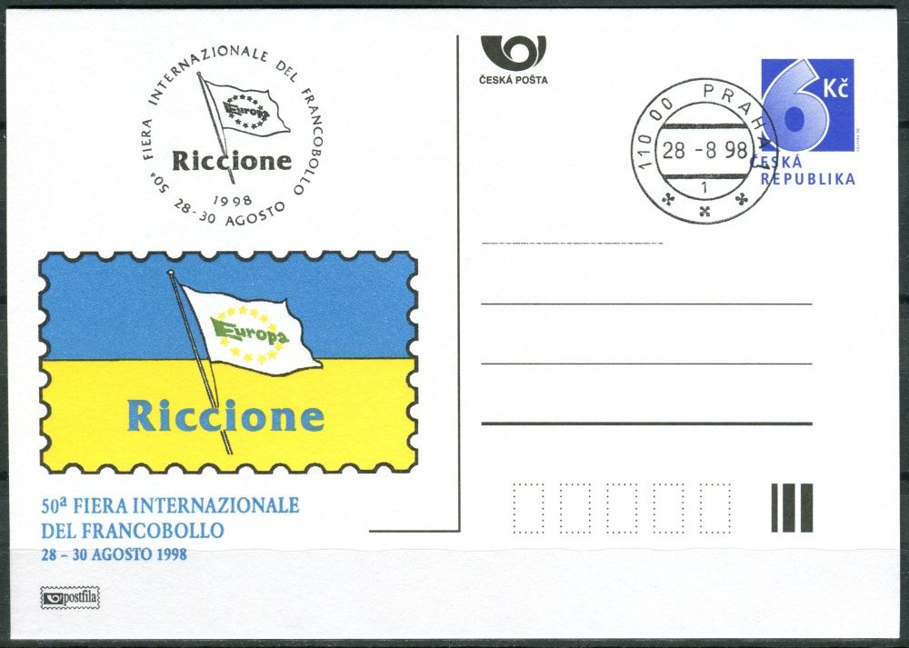 (1998) CDV 32 O - P 35 - Riccione - razítko + kašet