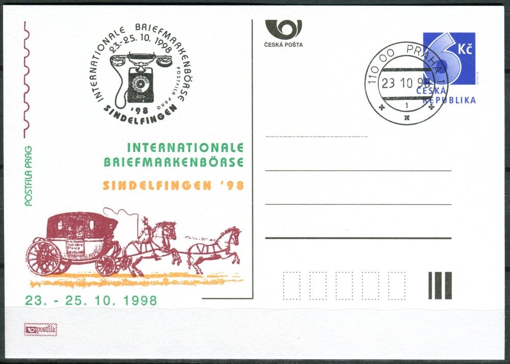 (1998) CDV 32 O - P 40 - Sindelfingen 98 - razítko + kašet