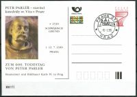 (1999) CDV 41 O - P 48 - Petr Parléř - výročí úmrtí - příležitostné razítko