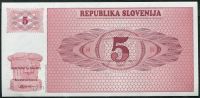 Slovinsko - (P 3) 5 Tolar (1990) - UNC