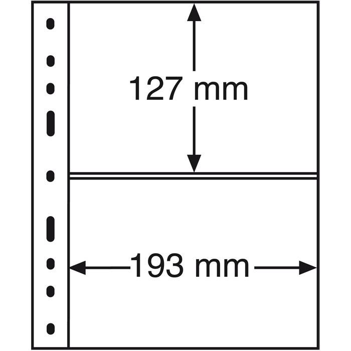 OPTIMA listy - XL 2S - černé (bal. 10 ks)