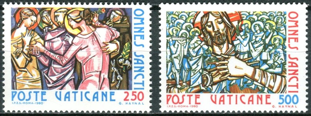 (1980) MiNr. 775 - 776 ** - Vatikán - svátek Všech svatých
