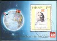 (1987) MiNr. 3118 - Block 100 - O - Kuba - Mezinárodní výstava poštovních známek HAFNIA '87, Kodaň