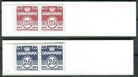 (1990) MiNr. 2x 964 + 2 x 1028 ** - Dánsko - ZS - Vlnovky bez srdce