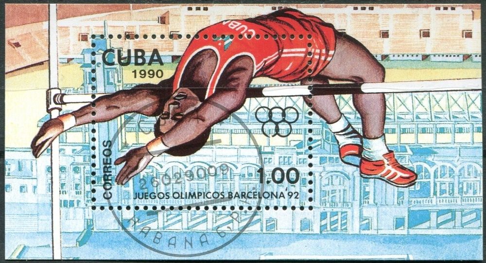 (1990) MiNr. 3369 - Block 118 - O - Kuba - Letní olympijské hry 1992, Barcelona