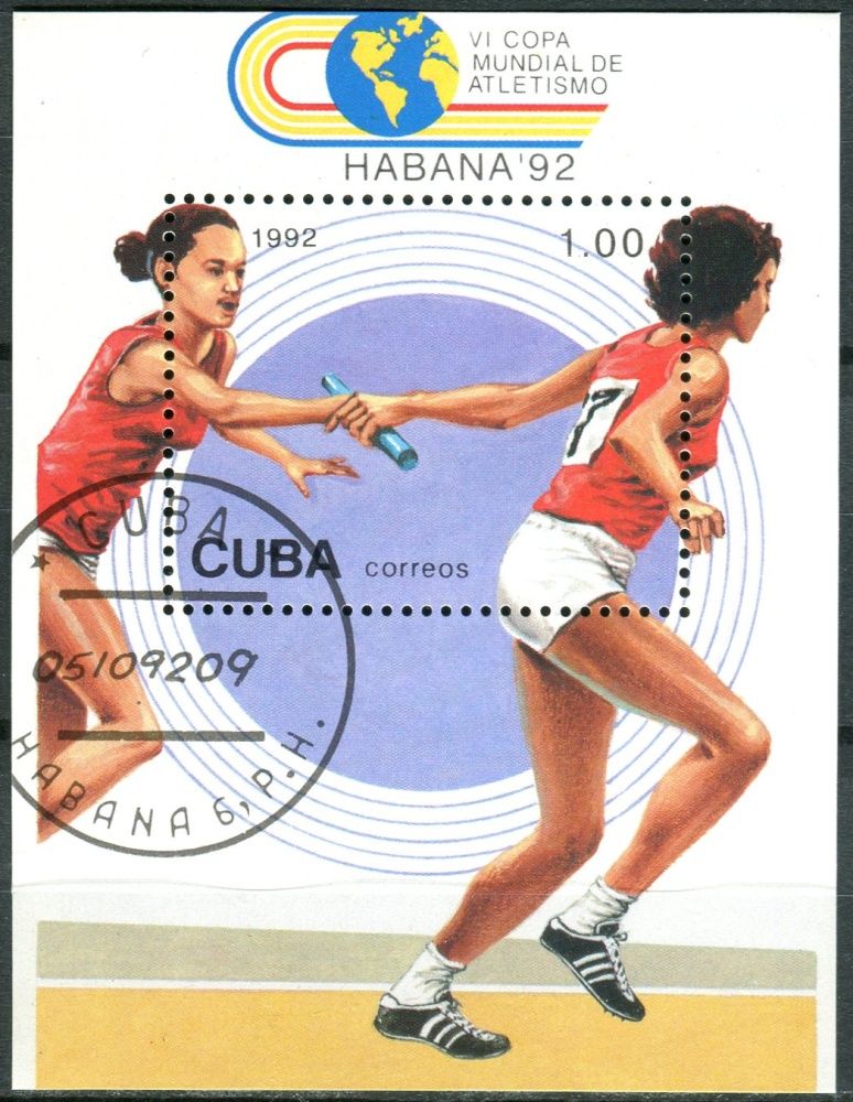 (1992) MiNr. 3613 - Block 130 - O - Kuba - Mistrovství světa v atletice, Havana