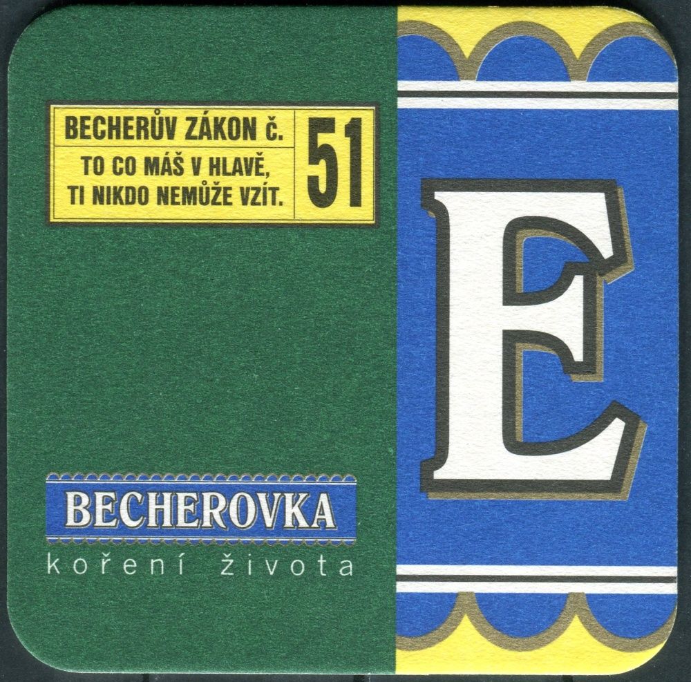 Becherovka - Becherův zákon č. 51 - E