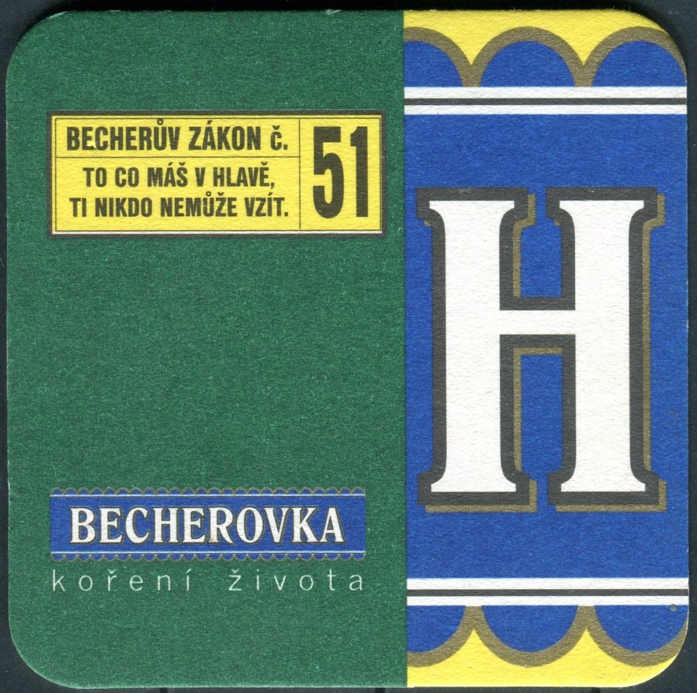 Becherovka - Becherův zákon č. 51 - H