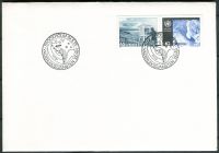 (1973) FDC 806 - 807 - Švédsko - 100 let mezinárodní meteorologické spolupráce - WMO