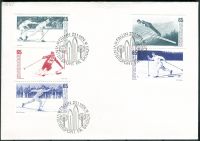 (1974) FDC 836 - 840 - Švédsko - lyžování