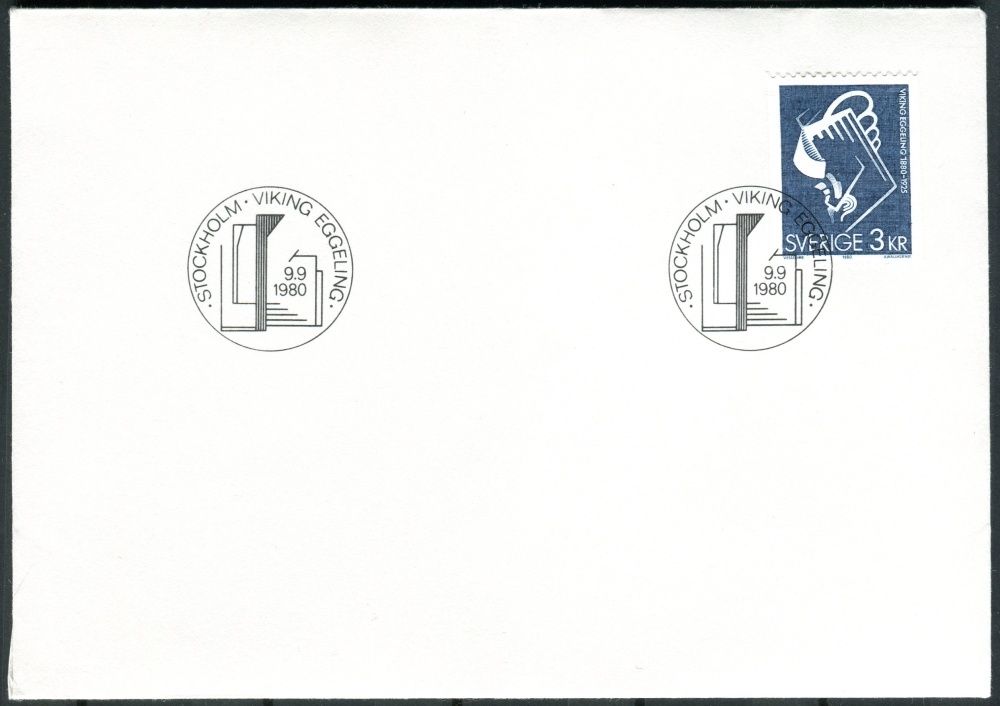 (1980) FDC 1117 - Švédsko - 100. výročí filmaře Viking Eggeling (1880-1925)