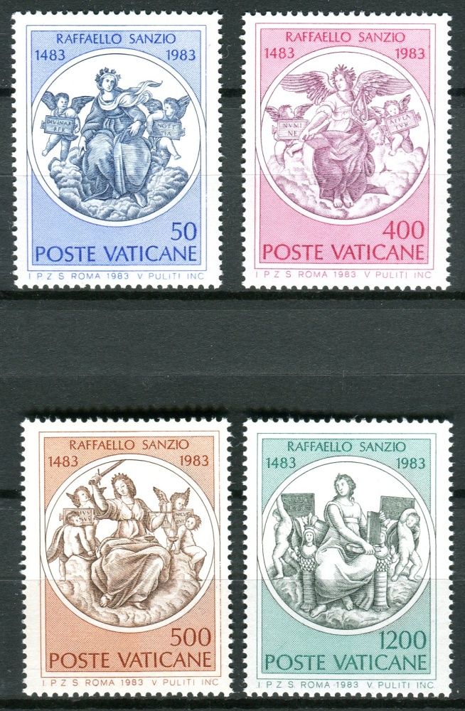 (1983) MiNr. 826 - 829 ** - Vatikán - 500. výročí narození Raffaello Sanzio