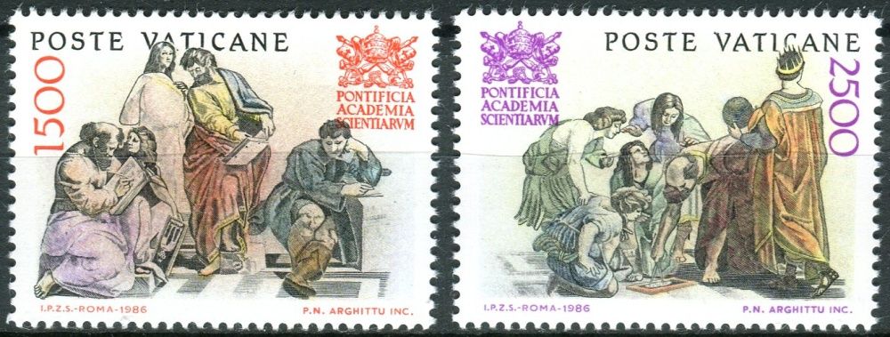 (1986) MiNr. 897 - 898 ** - Vatikán - 50 let Papežská akademie věd