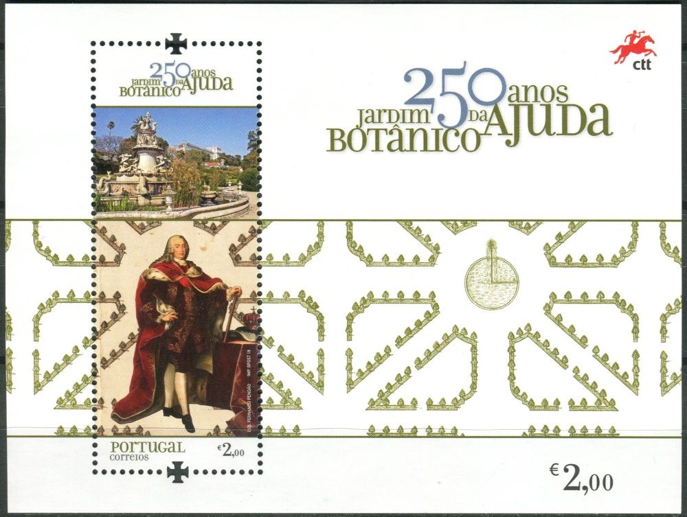 (2018) MiNr. 4378 ** - Portugalsko - BLOCK 428 - Josef I.; Fontána 40 hubiček