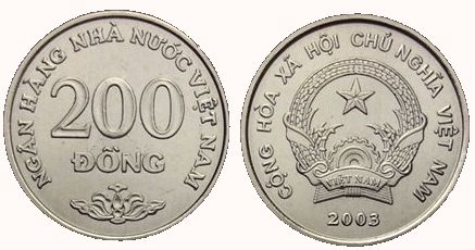 Vietnam (KM 71) 200 Dong (2003) UNC