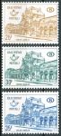 (1967) MiNr. 60 - 62 ** - Belgie - Postpaketmarken - Nádraží