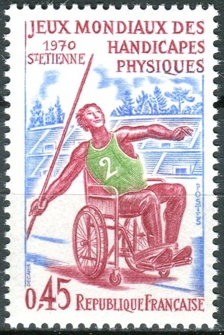 (1970) MiNr. 1719 ** - Francie - Světové hry tělesně postižených, Saint-Étienne