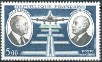 (1971) MiNr. 1746 ** - Francie - Didier Daurat a Raymond Vanier - průkopníci letectví;