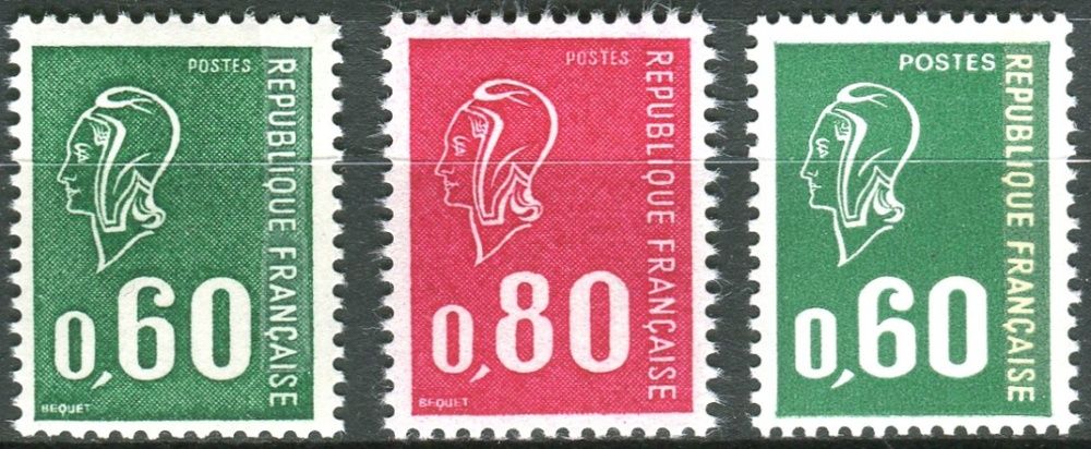 (1974) MiNr. 1888 - 1889 ** - Francie - Marianne (Béquet)