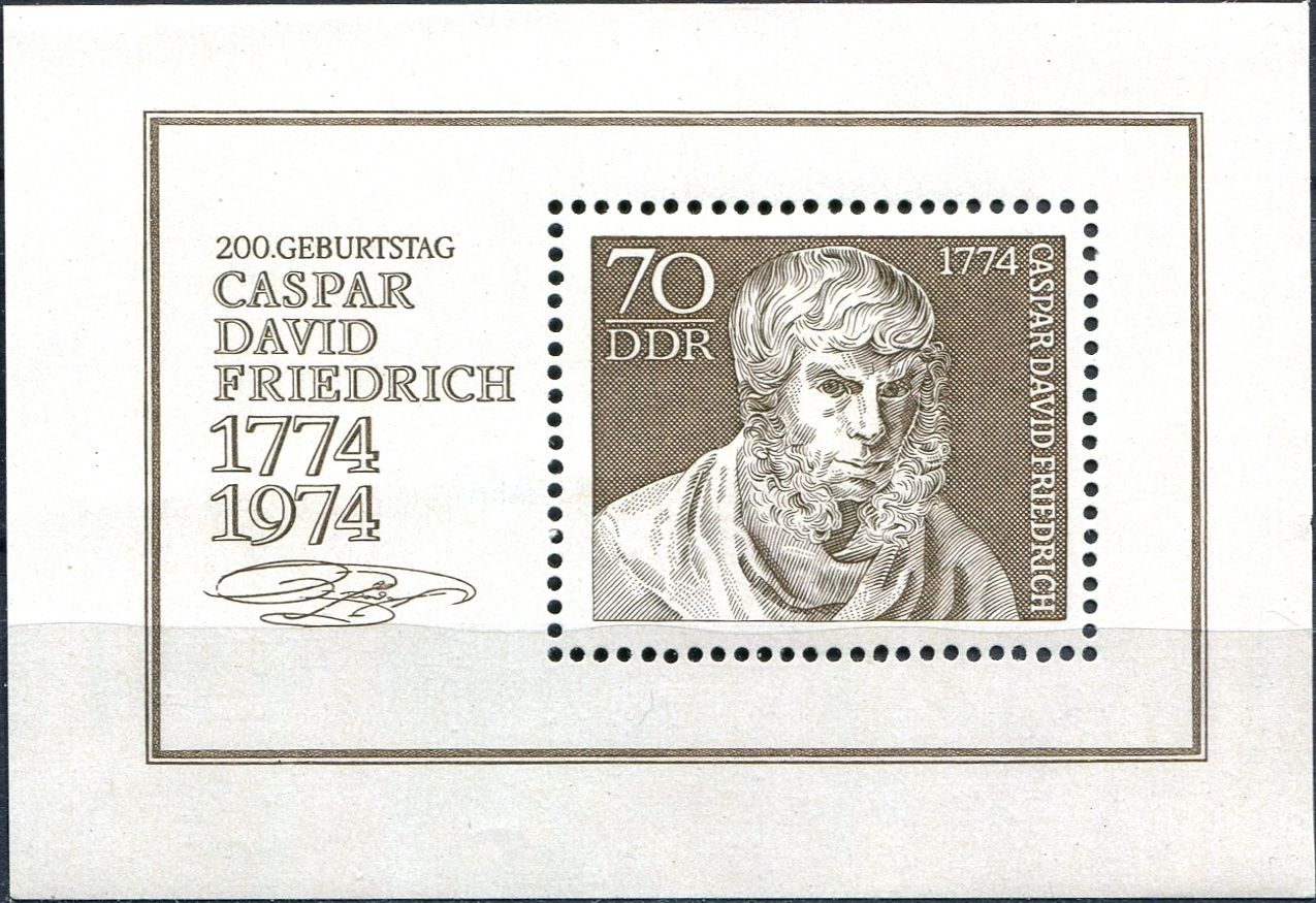 (1974) MiNr. 1962 ** BLOCK 40 - DDR - C. D. Friedrich